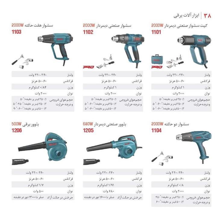 سشوار صنعتی 2000 وات رونیکس